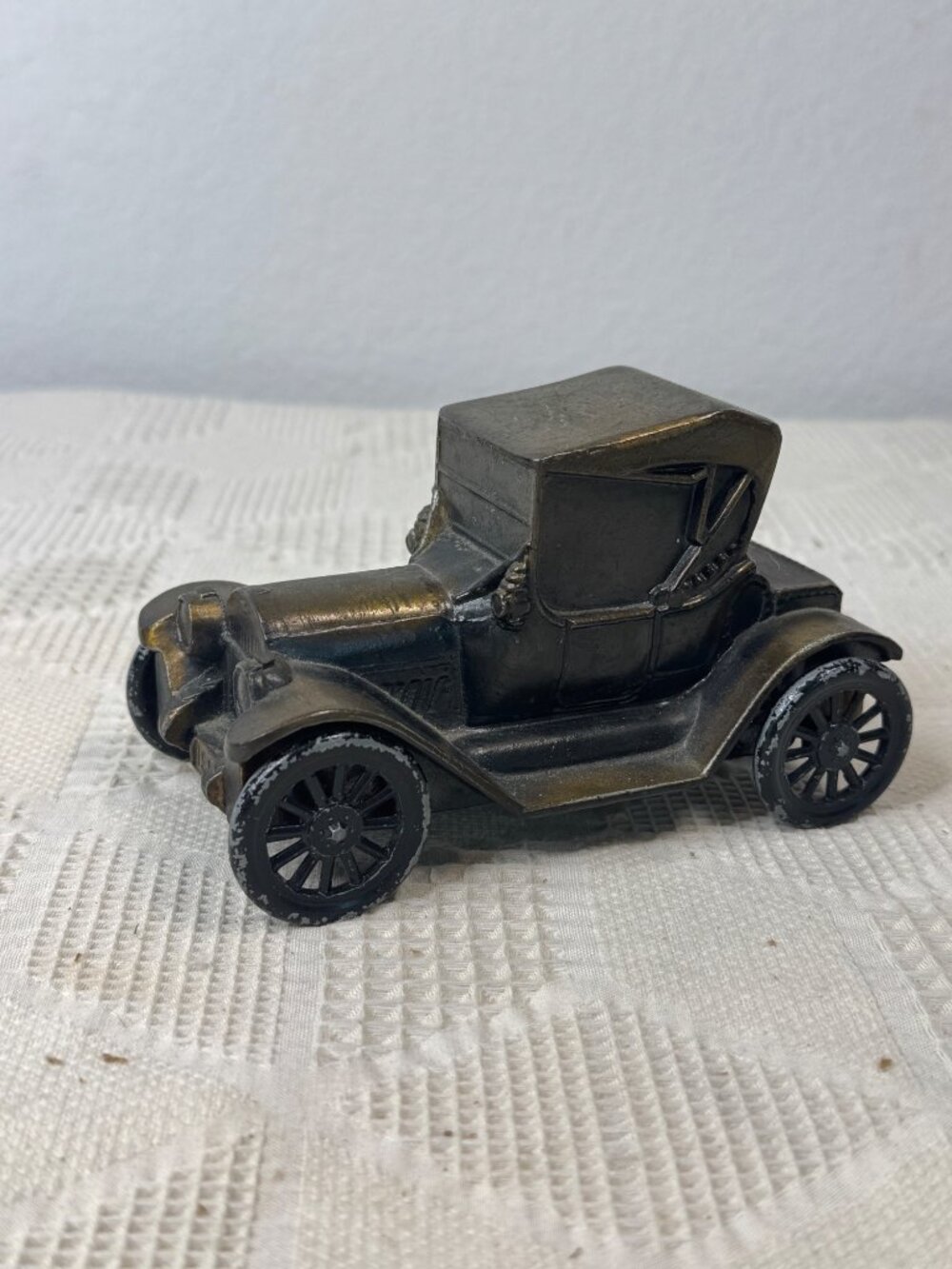 Vintage 1970s Brass 1917 Model T Car Bank By Banthrico Inc Chicago USA
